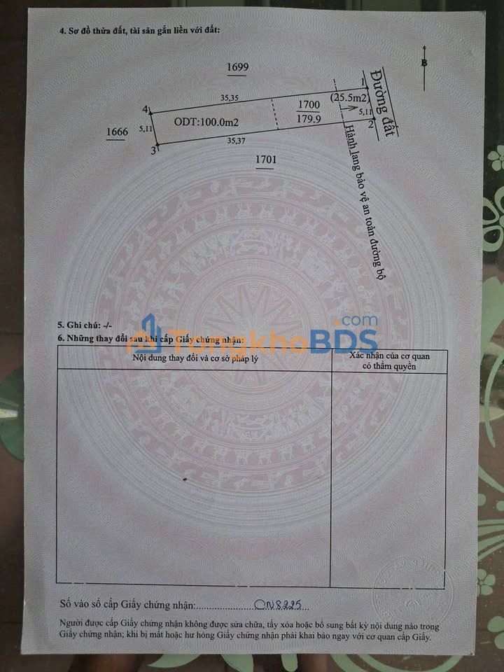 Đất Thổ Cư Tân Uyên 100m² - Sổ Hồng Sẵn Sàng, Giá 1.86 Tỷ