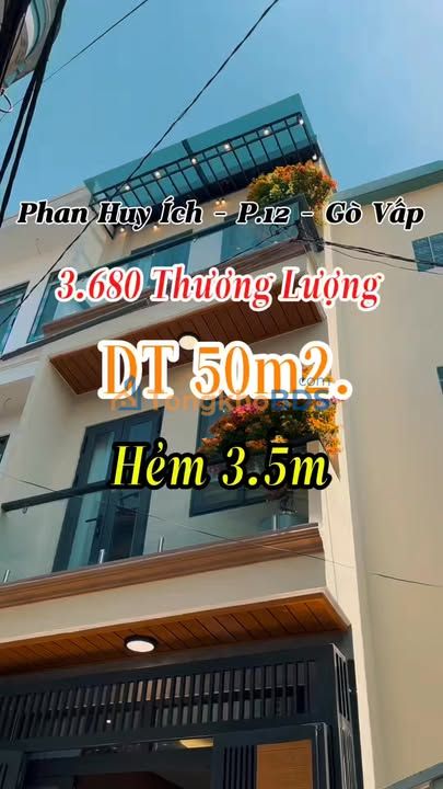 Nhà Phố 114m² Phan Huy Ích Gò Vấp - 2 Mặt Hẻm Thoáng Sáng, Full Nội Thất