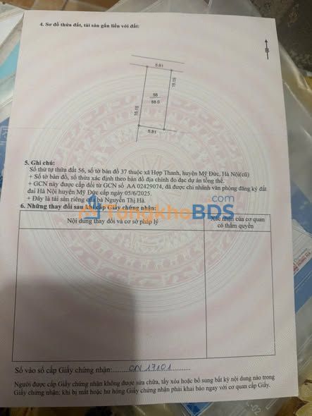 Đất Nền Mỹ Đức 88m² - Sổ Đỏ Thổ Cư 100% - Giá Đầu Tư F0