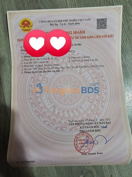 Đất nền Ngọc Sơn, Kim Bảng - 100m² chỉ từ 700 triệu - Sổ đỏ sẵn sàng