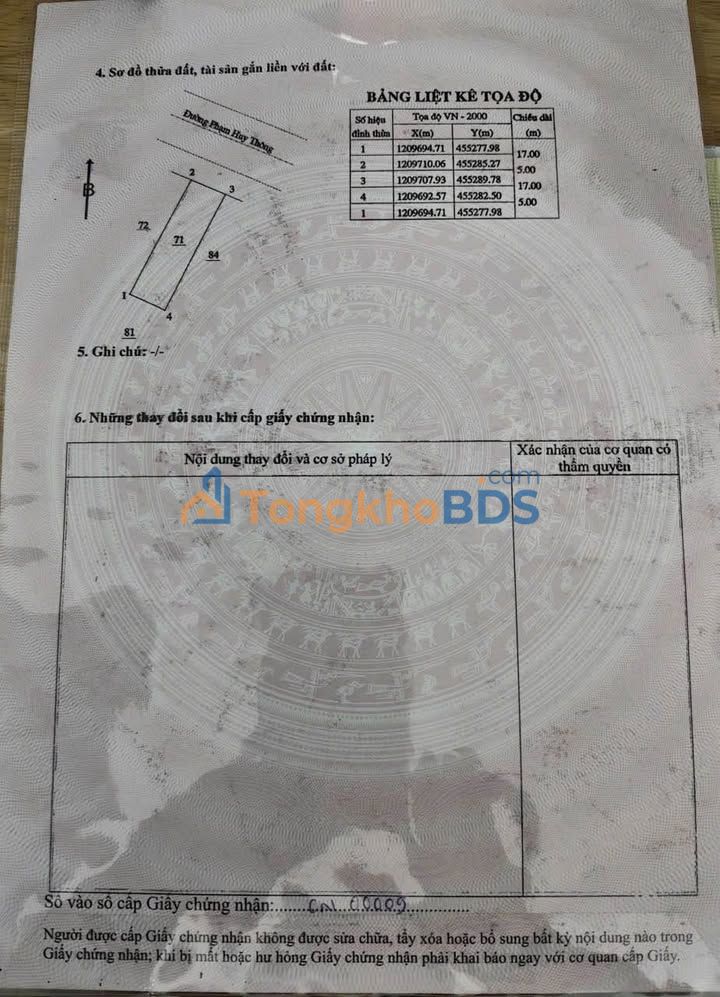 Đất Thổ Cư 85m² Mặt Tiền Phạm Huy Thông, Phan Thiết - Giá 2.8 Tỷ