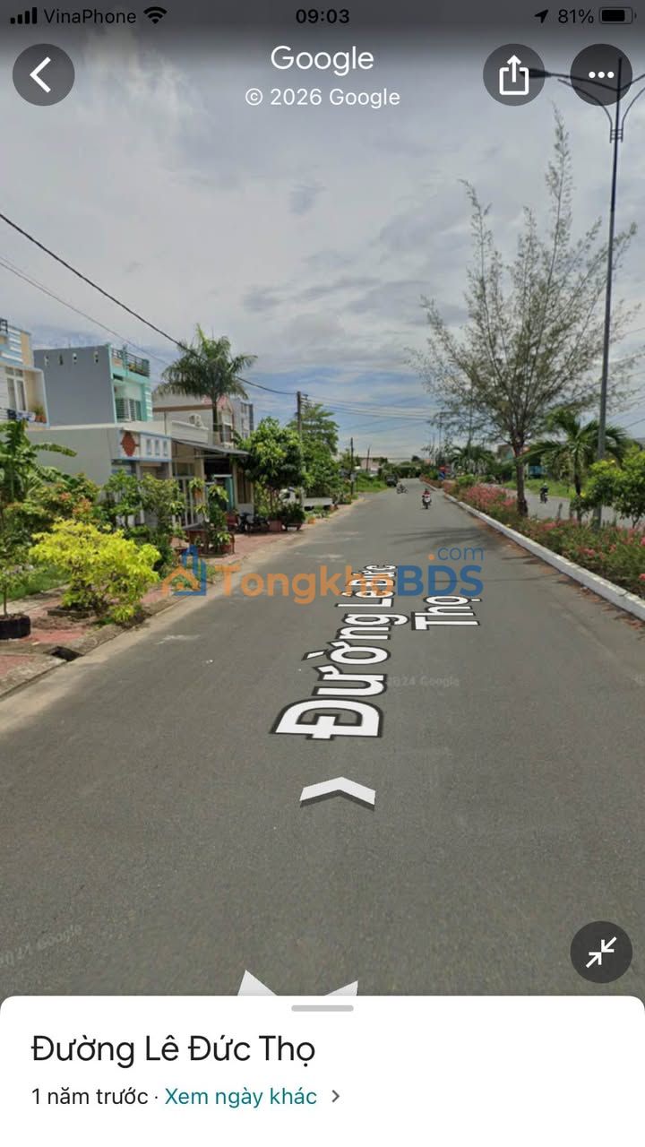 Đất nền Mặt tiền Lê Đức Thọ, Cà Mau - 119.7m² Thổ cư, Giá 1.2 tỷ