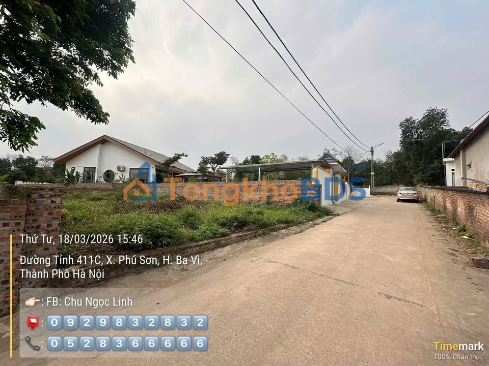 Đất Ba Vì 248m² - Sổ Đỏ Rõ Ràng, Gần TL411C, Giá 2.6 Tỷ