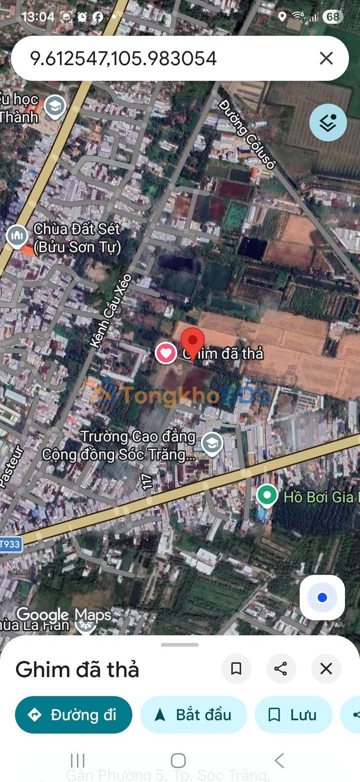 Đất Lúa 1300m² Mặt Tiền Phạm Hùng, Sóc Trăng - Giá Đầu Tư Hấp Dẫn