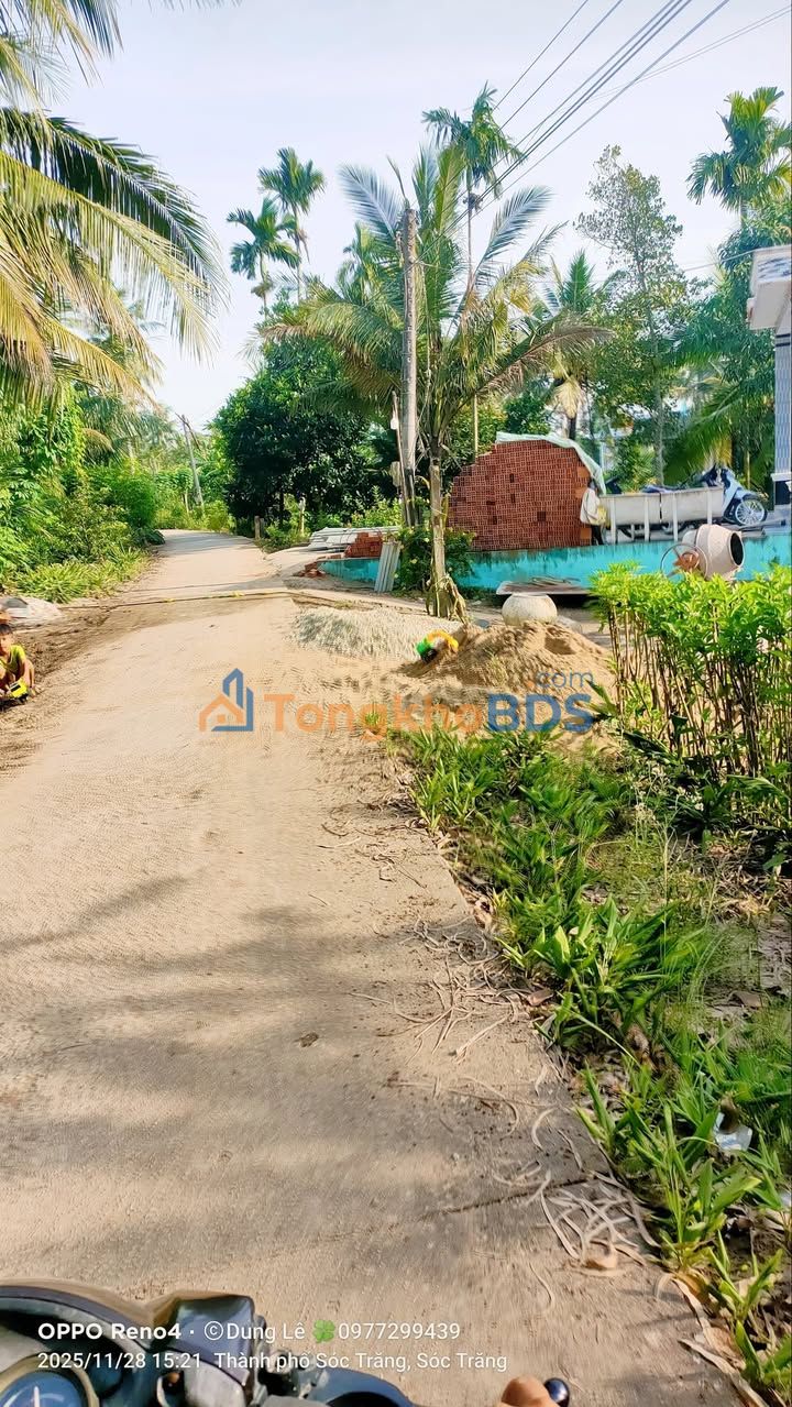 Đất Sóc Trăng 477m² - Giá 225 Triệu, Nở Hậu, Sẵn Cầu