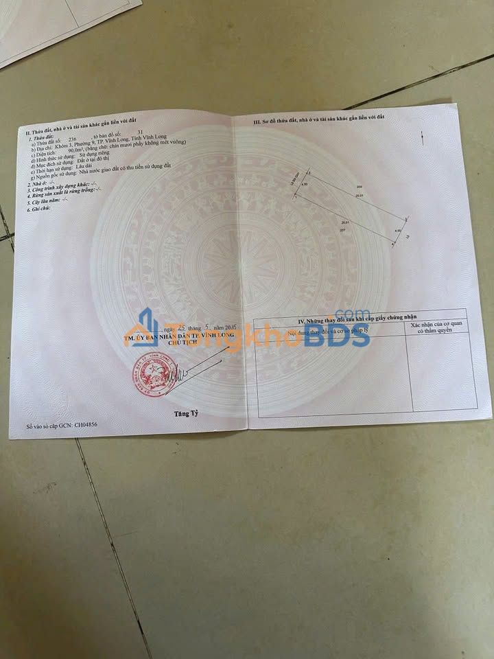 Đất nền mặt tiền Phan Văn Đáng, Vĩnh Long - 90m² - 2.16 tỷ