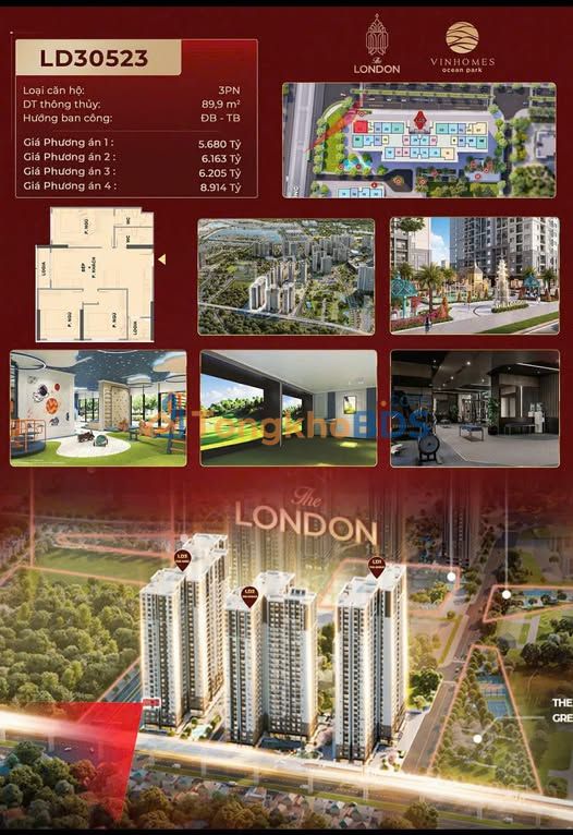 Căn hộ Metropolitan Mỹ Thái 89.9m² 5.94 tỷ - View Metro đẹp