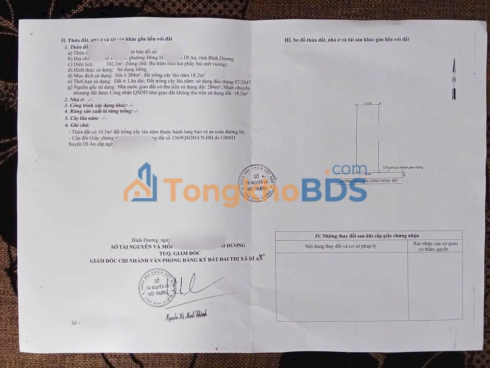 Bán Gấp Đất Vàng Đông Hòa, Dĩ An 302m² - Giá 14 Tỷ Thương Lượng
