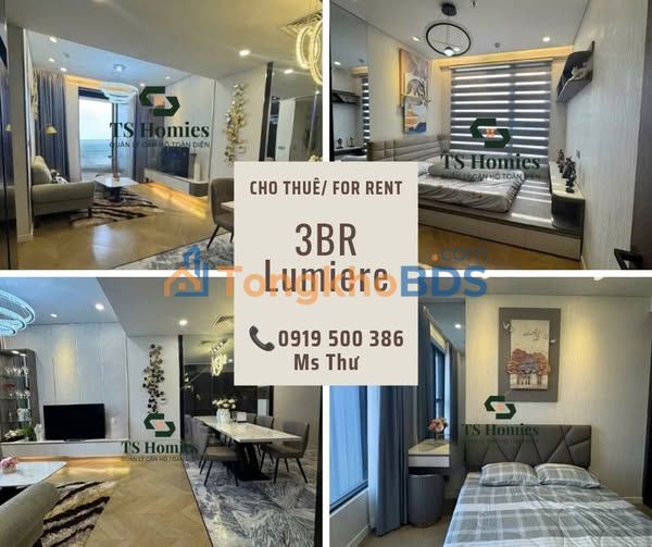Căn hộ Lumière Riverside Thủ Đức 96m² 55 triệu - View đẹp