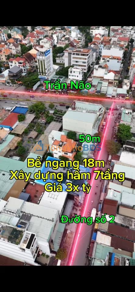 Đất Vàng Trần Não Quận 2 - Xây Hầm 7 Tầng, 430m², Giá 3x Tỷ