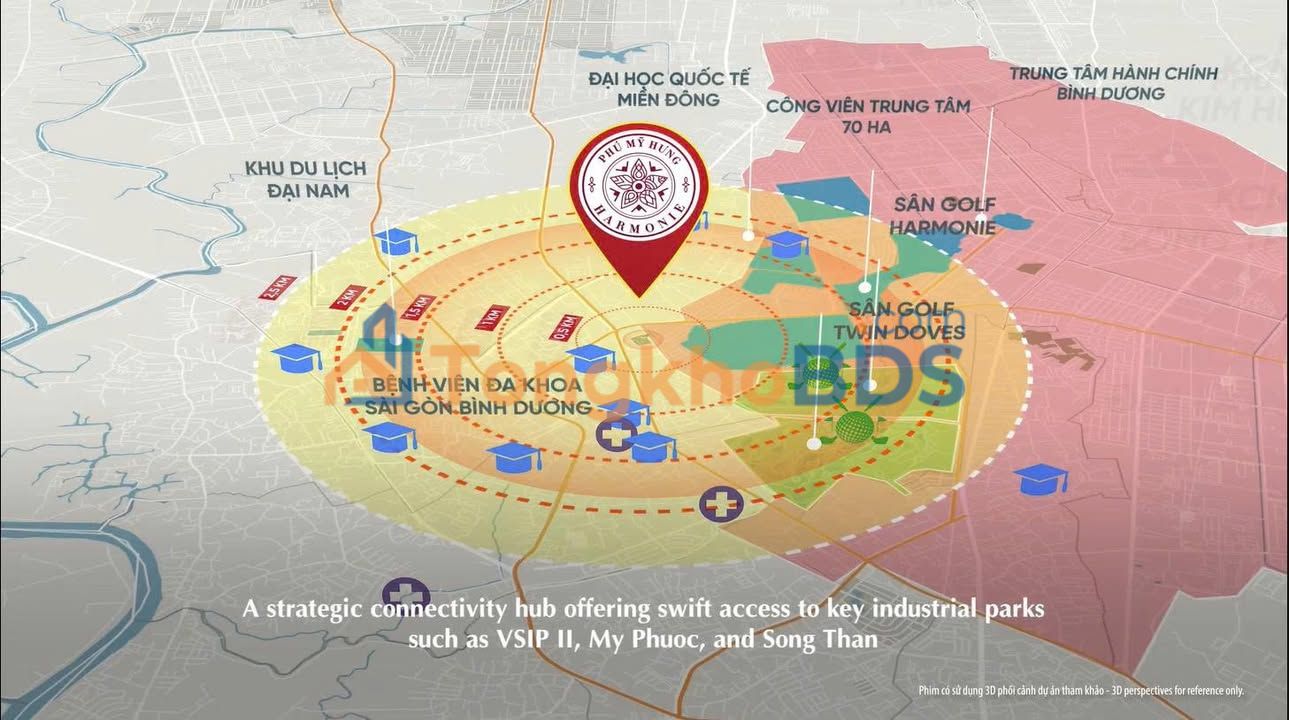 Căn hộ Harmonie Bình Dương - Sổ hồng lâu dài, 2-5.3 tỷ