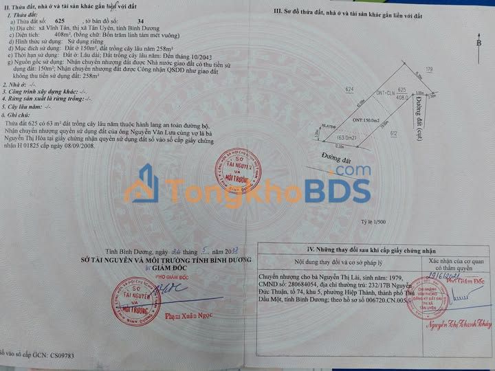 Bán Đất Vĩnh Tân Tân Uyên 525m² - Sổ Đỏ Rõ Ràng, Giá Đầu Tư 2.6 Tỷ