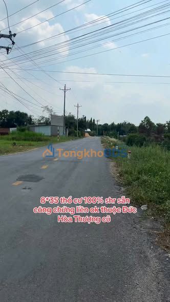 Bán Đất Nền Sổ Hồng 288m² Xã Mỹ Hạnh Nam, Đức Hòa - Đường Ô Tô Tới Đất