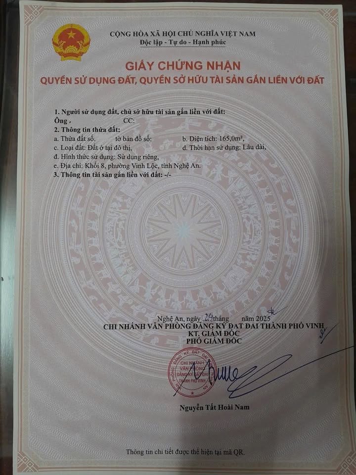 Đất Nền Nghi Phong 165m² - Sổ Đỏ Sẵn Sàng, Giá Đầu Tư 2.5 Tỷ