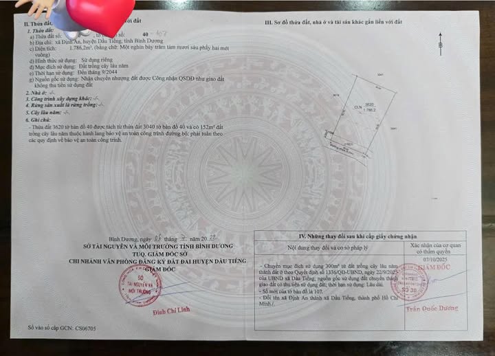 Đất nền Mặt tiền nhựa Định An, Dĩ An - 1650m² giá 3 tỷ - Sổ đỏ sẵn sàng