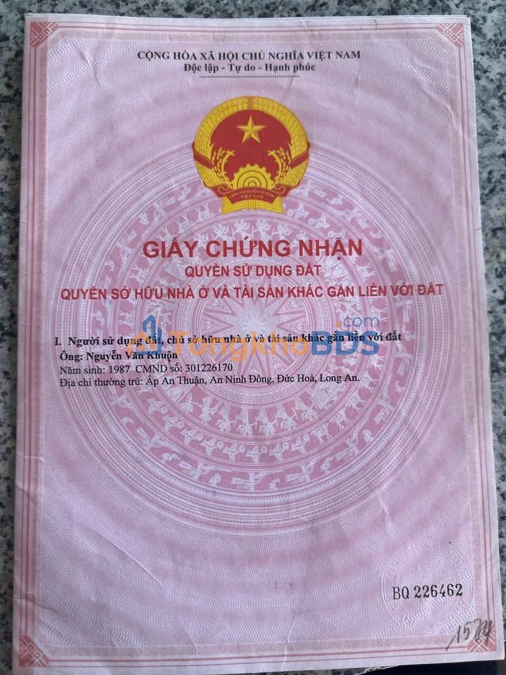 Bán Gấp Đất Vườn 1064m² Xã An Ninh Tây, Đức Hòa - Giá 888 Triệu