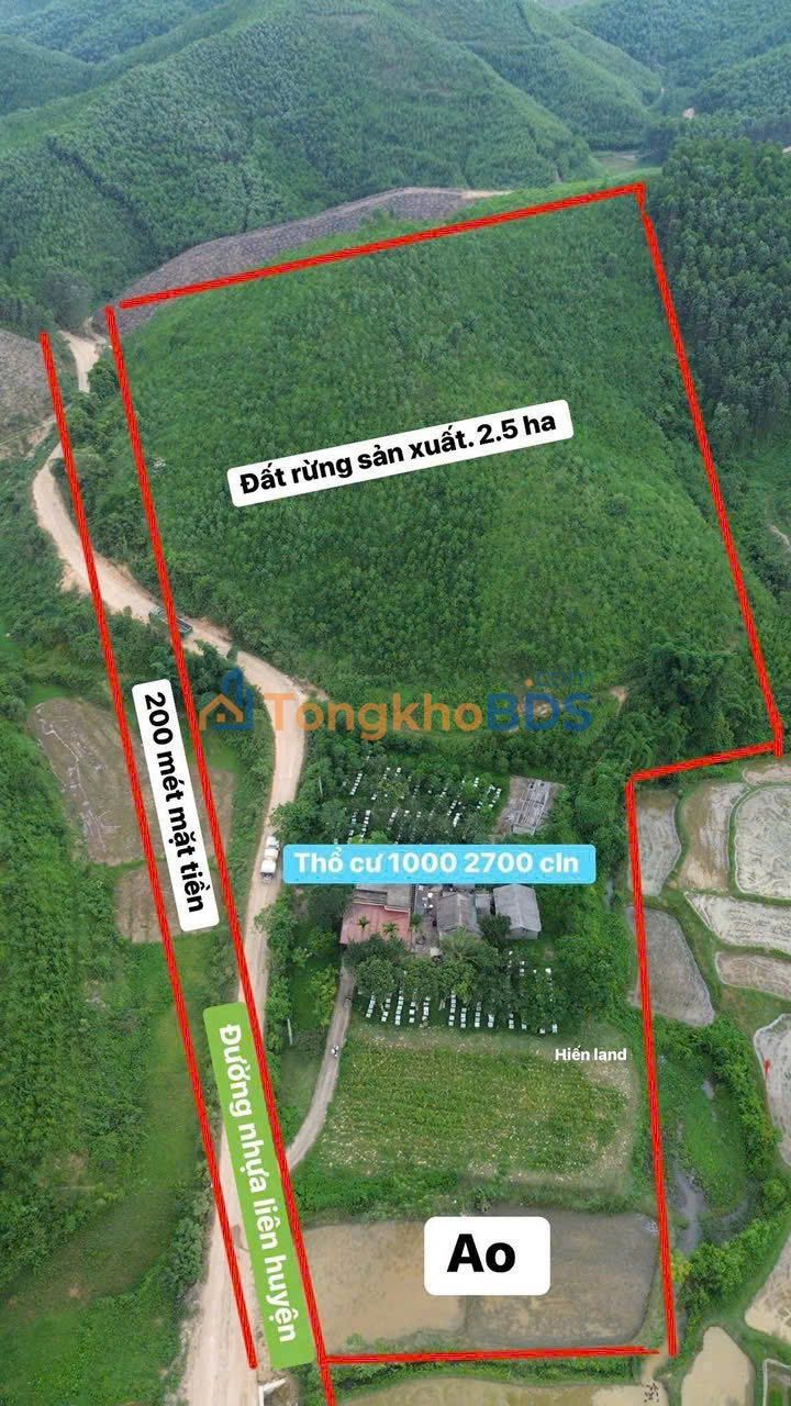 Đất nền 2.8ha Bảo Hiệu, Hòa Bình - Sổ đỏ sẵn, tiềm năng đầu tư