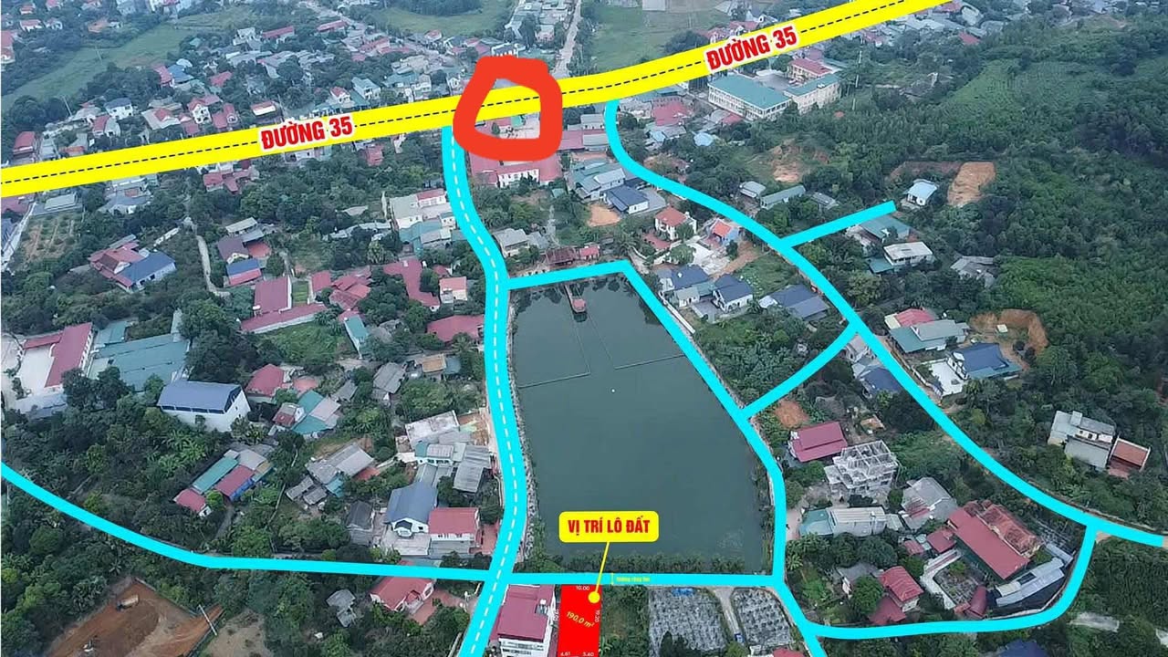 Đất nền Phú Thọ 95m² - View hồ điều hòa, gần Ngã 3 Gò Gai