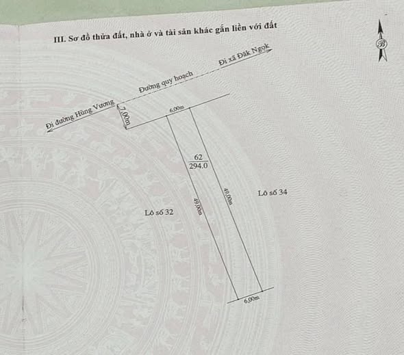 Đất thổ cư Đăk Hà 294m² 1,8 tỷ - Sổ đỏ chính chủ