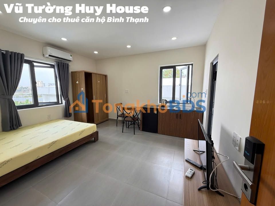 Cho thuê Studio Ung Văn Khiêm, Bình Thạnh - Full nội thất, thoáng mát