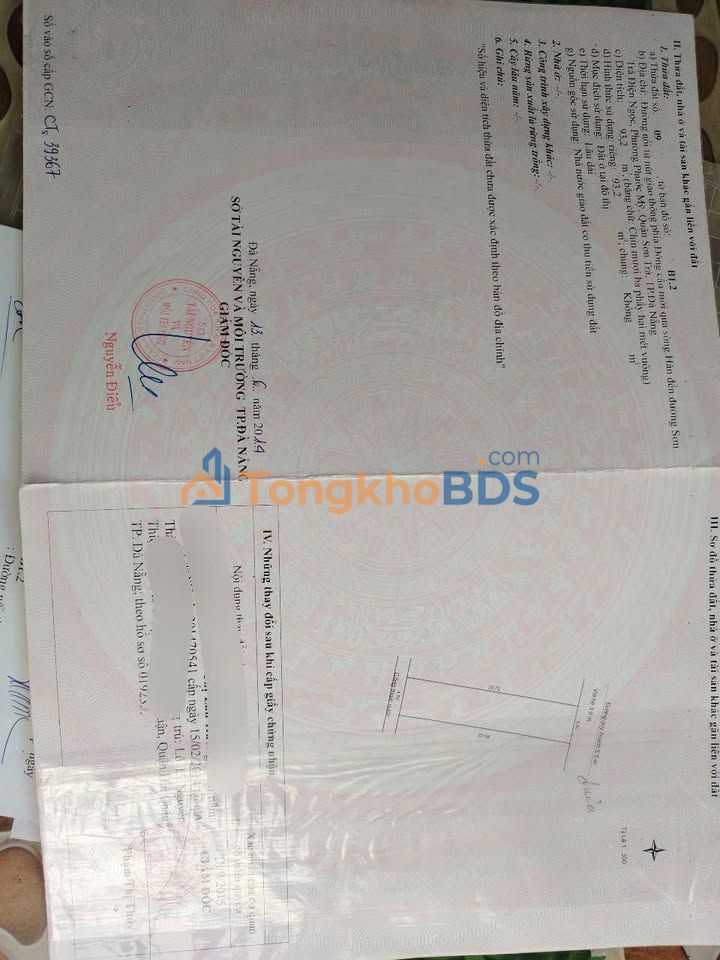 Đất Vàng Đà Nẵng - Mặt Tiền Chính Hữu, Thanh Khê 93.2m² - Giá Tốt