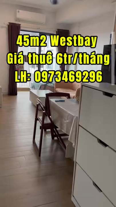 Cho thuê căn hộ 45m² tại WB, Hưng Yên - Full nội thất, giá tốt
