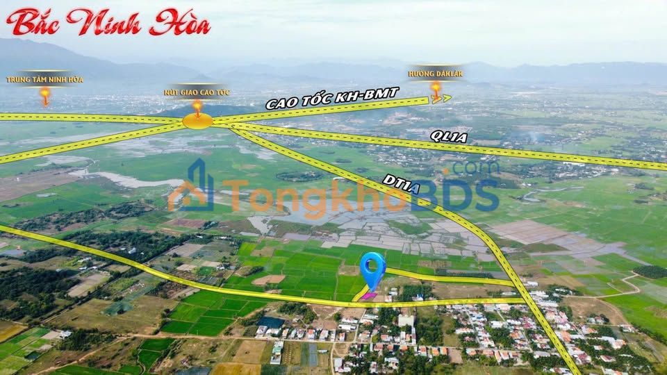 Đất thổ cư Ninh Hòa, Khánh Hòa - 119m² giá 680 triệu, gần cao tốc