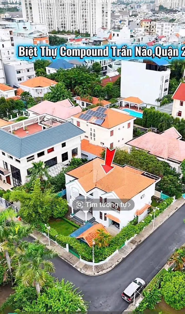 Biệt Thự Góc Compound Greenfield Trần Não 553m² - Dinh Thự Sang Trọng