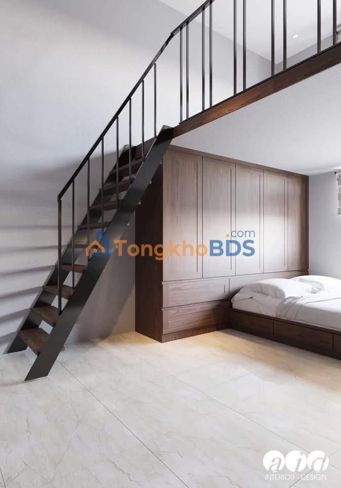 Cho thuê căn hộ 2PN có gác xép, full nội thất tại Ngọc Lâm, Long Biên