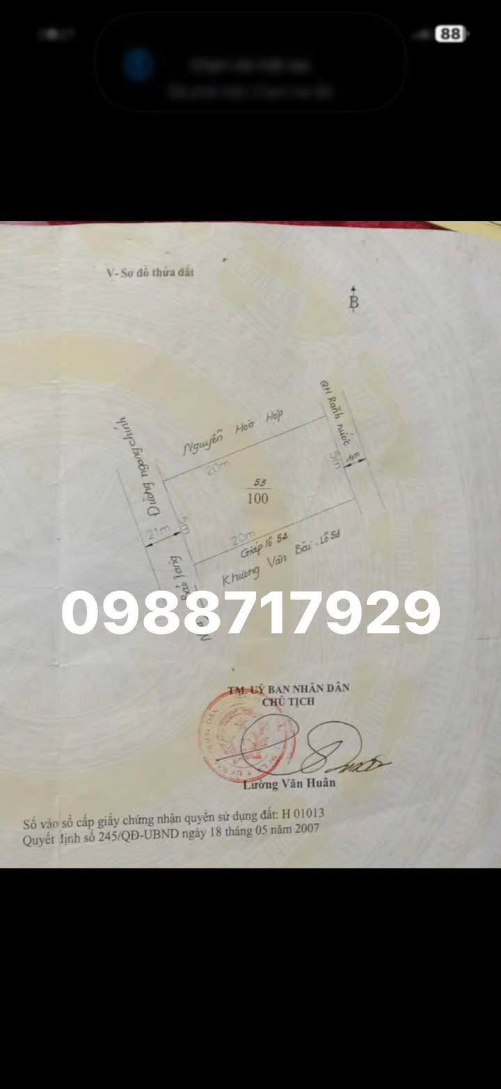 Đất Nền Mộc Châu 100m² Full Thổ Cư - Vị Trí Vàng Kinh Doanh