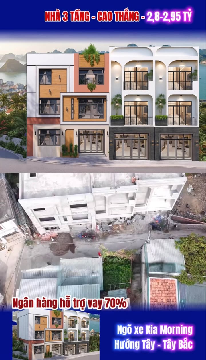 Nhà Phố Cao Thắng Hạ Long 52m² - Sổ Sẵn, Vay 70% Chỉ Từ 2.8 Tỷ