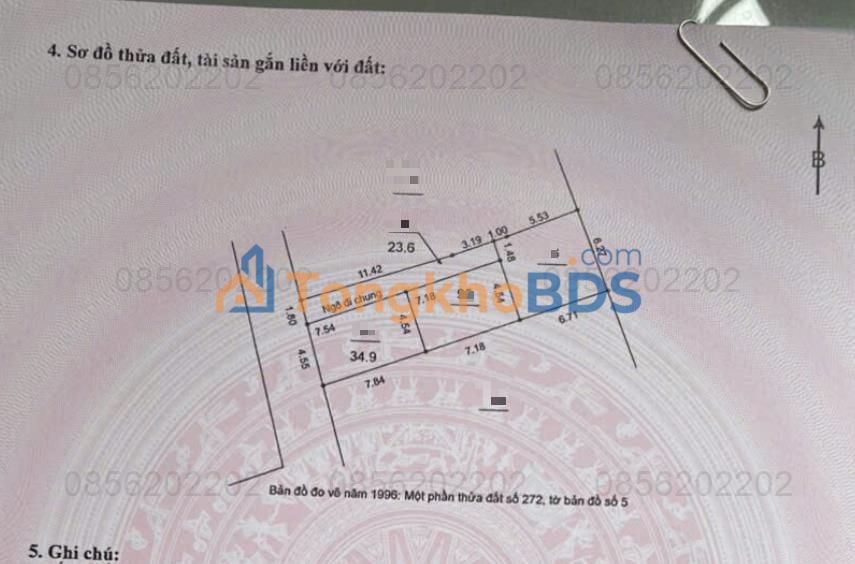 Đất nền Giang Chính, Hà Đông 40.3m² - Sổ đỏ, sát trục kinh doanh