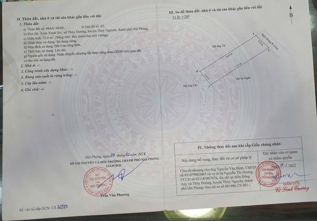 Bán Đất Vàng Thủy Nguyên, Hải Phòng - 72m², Hơn 1.8 Tỷ, Sổ Đỏ Vuông Vắn