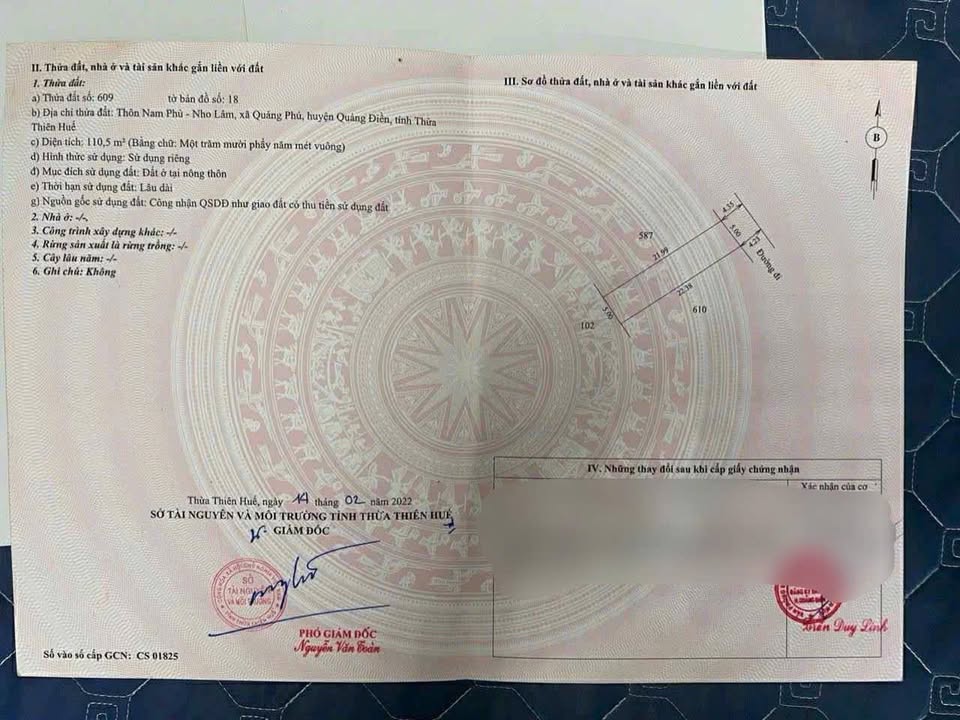 Đất nền Quảng Phú 110.5m² - Sổ đỏ chính chủ, giá 299 triệu