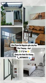 Nhà 80m² P.Bá Nguyên, Huế - Giá 2.1 tỷ - Dòng tiền 5tr/tháng