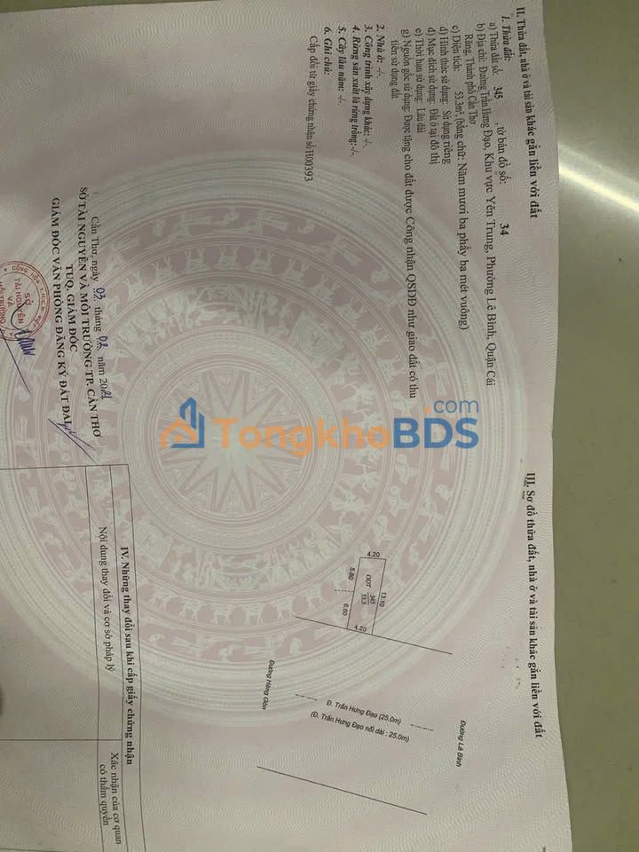 Bán Gấp Nhà Mặt Tiền Trần Hưng Đạo, Cái Răng - 53m² Giá Tốt