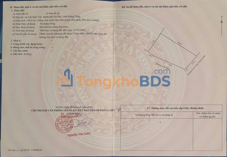 Đất nền Sa Đéc 133m² giá 680 triệu - Giá đầu tư tốt