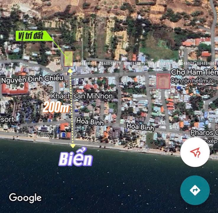 Đất TMDV 1000m² Mặt Tiền 50m - Kinh Doanh Homestay, Nhà Hàng Gần Biển Hàm Tiến