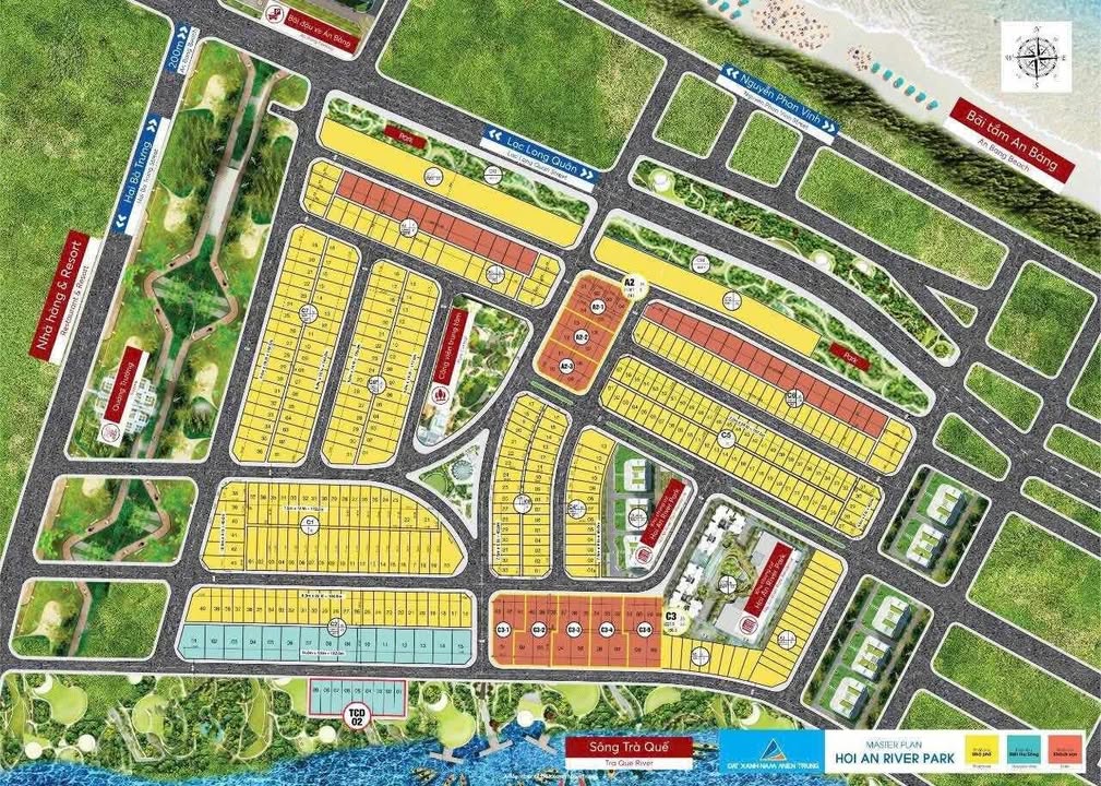 Đất Nền Làng Chài Hội An 233m² - View Công Viên, Sổ Đỏ Sẵn Sàng