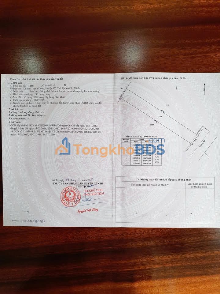 Đất Vườn Củ Chi 532m² Giá 2.99 Tỷ - Sổ Hồng Rõ Ràng