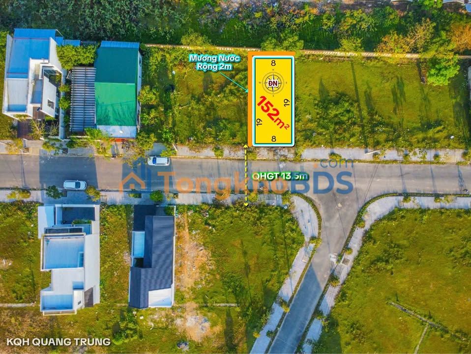 Đất Nền Quang Trung Huế - 152m² Ngang 8m Hiếm Có - Sổ Đỏ Sẵn Sàng