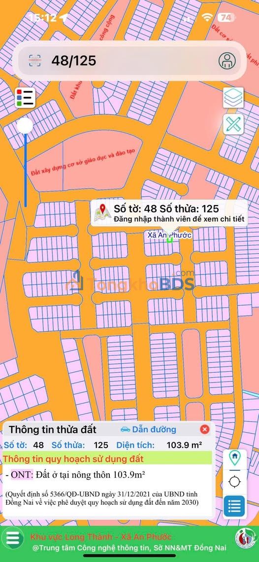 Đất Thung lũng xanh 108m² 1.5 tỷ - Sổ đỏ chính chủ