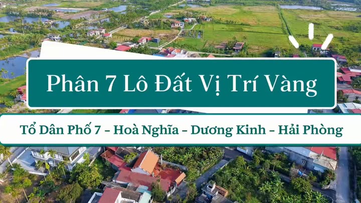 Đất Nền F0 TDP 7 Hòa Nghĩa, Dương Kinh - Sổ Hồng Riêng Chỉ Hơn 1 Tỷ