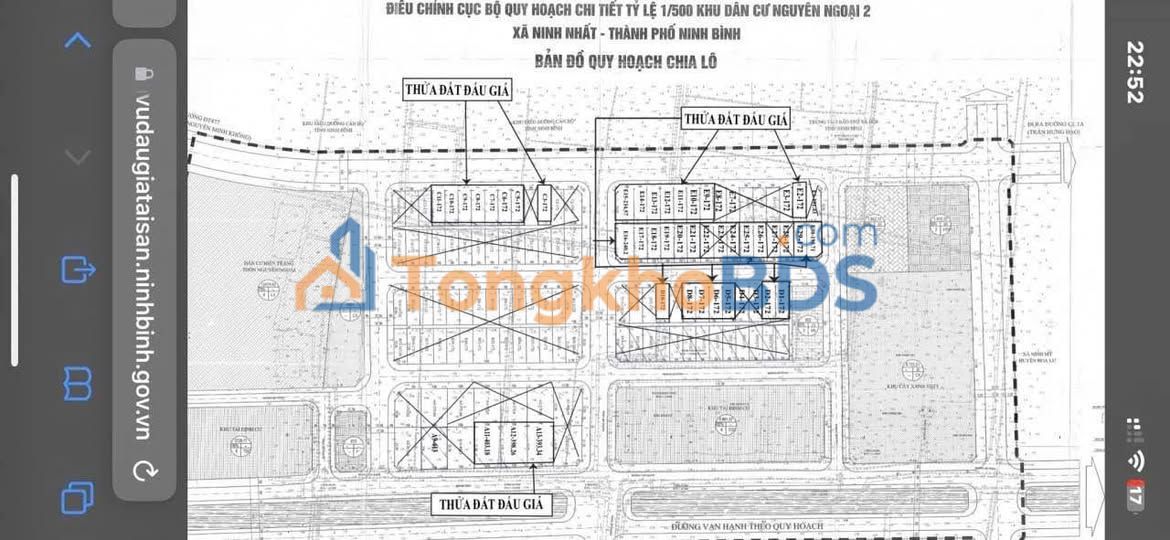 Đất Nền Nguyên Ngoại Hoa Lư - Ninh Bình: 172m², Mặt Tiền 8m, Giá Tốt
