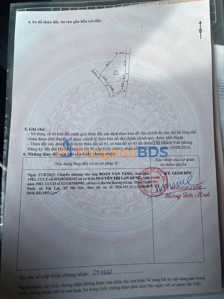 Đất Lô Góc 2 Mặt Tiền 700m² Quảng Oai - Đầu Tư Sinh Lời Hời