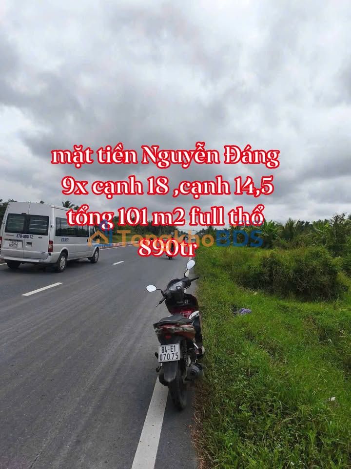 Bán Đất Mặt Tiền DT 913 Cầu Kè, Trà Vinh - 100m² Thổ Cư, Giá Giảm Sâu