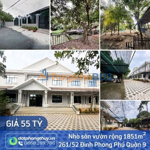 Bán Gấp Nhà Vườn 1851m² Q9 - Giá 55 Tỷ - Sổ Hồng Sẵn Sàng