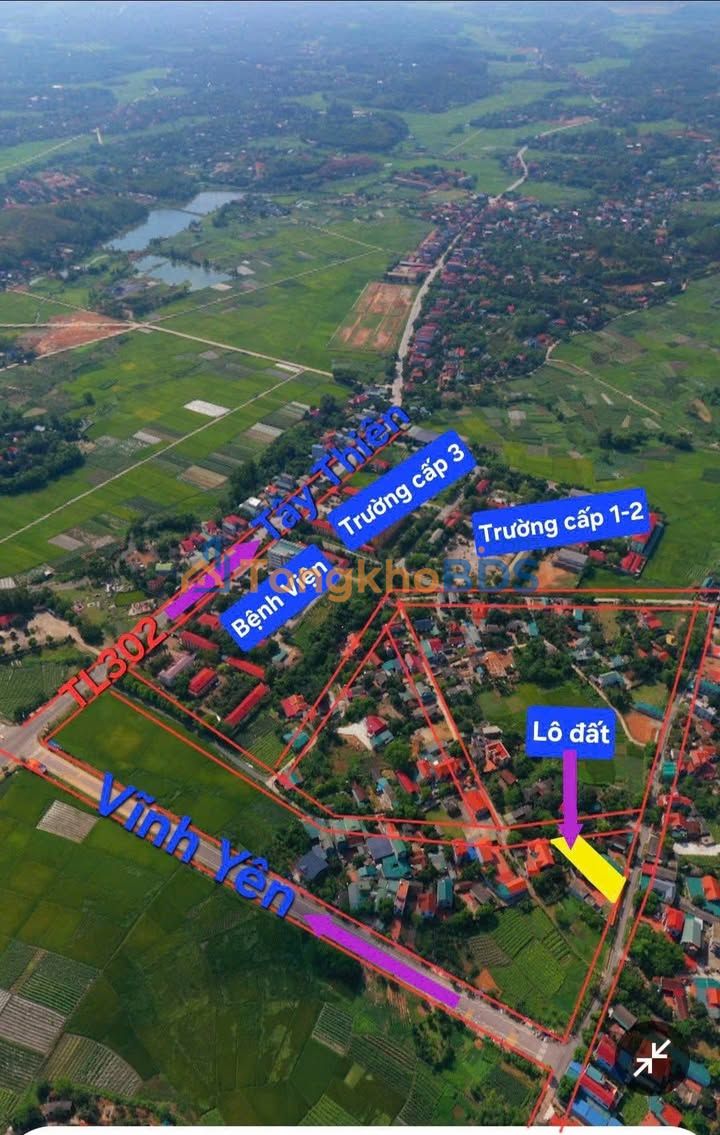 Đất Lập Thạch Vĩnh Phúc 305m² - Kinh doanh đắc địa mặt tiền 10m