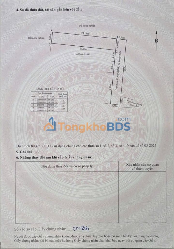 Đất Vĩnh An, Vĩnh Bảo 522m² - Tặng Kèm 432m² Hạn 50 Năm - Giá 1.4 Tỷ