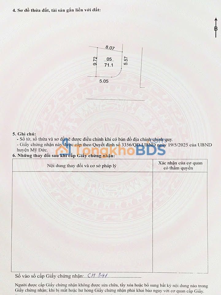 Bán Gấp Lô Đất Đấu Giá Phúc Lâm, Mỹ Đức 71m² - Hai Mặt Thoáng, Ô Tô Tránh
